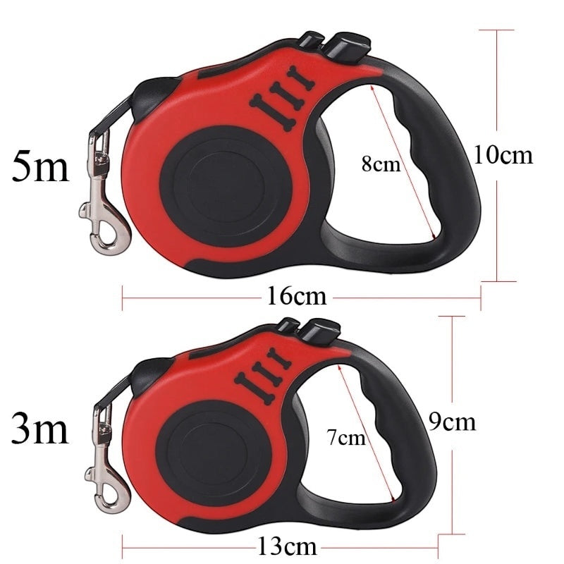 Automatic Retractable Pet Leash – 3M / 5M Durable Nylon Dog Lead for Small Pets