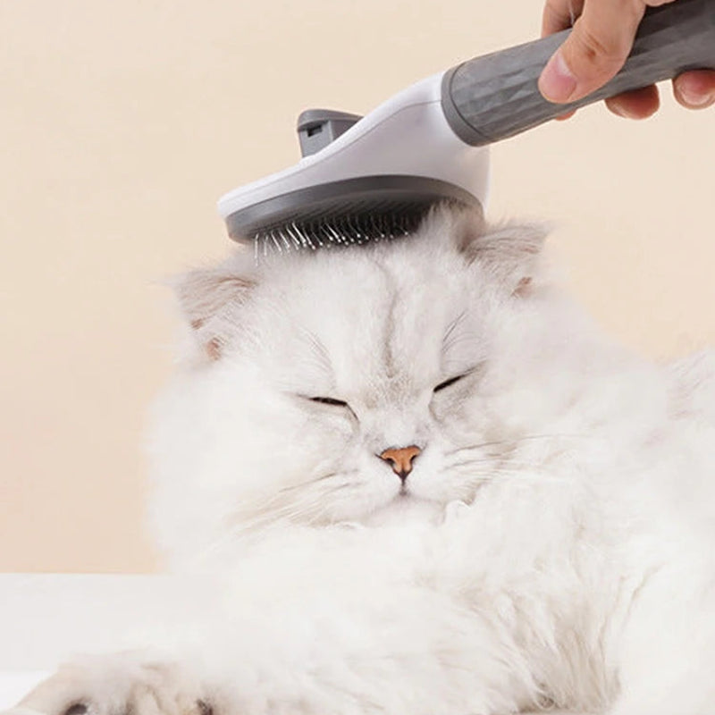 Anti-Slip Pet Grooming Brush with Needle Comb