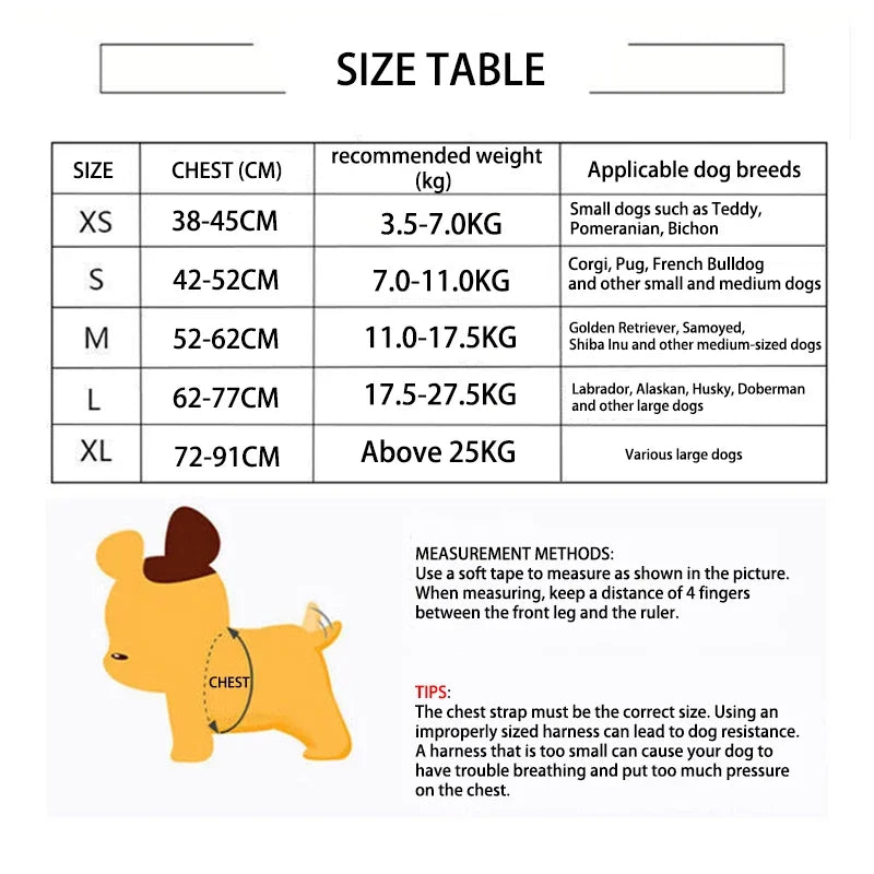 Quick Release Breathable Dog Harness Vest