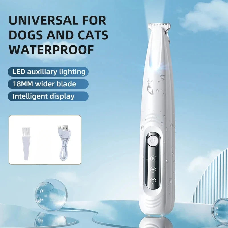 Type-C Rechargeable Waterproof Pet Paw Trimmer