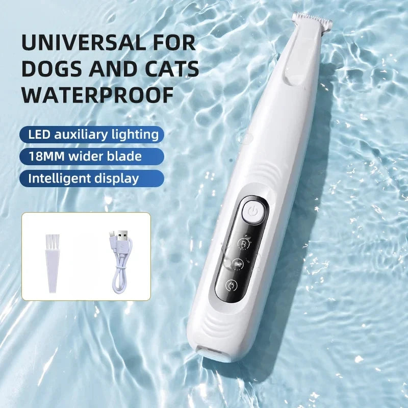 Type-C Rechargeable Waterproof Pet Paw Trimmer