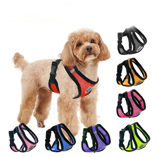 Adjustable Pet Walking Harness – Comfortable & Secure Vest for Small Dogs and Cats